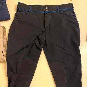 34 iRideon Britches. Black w/royal.